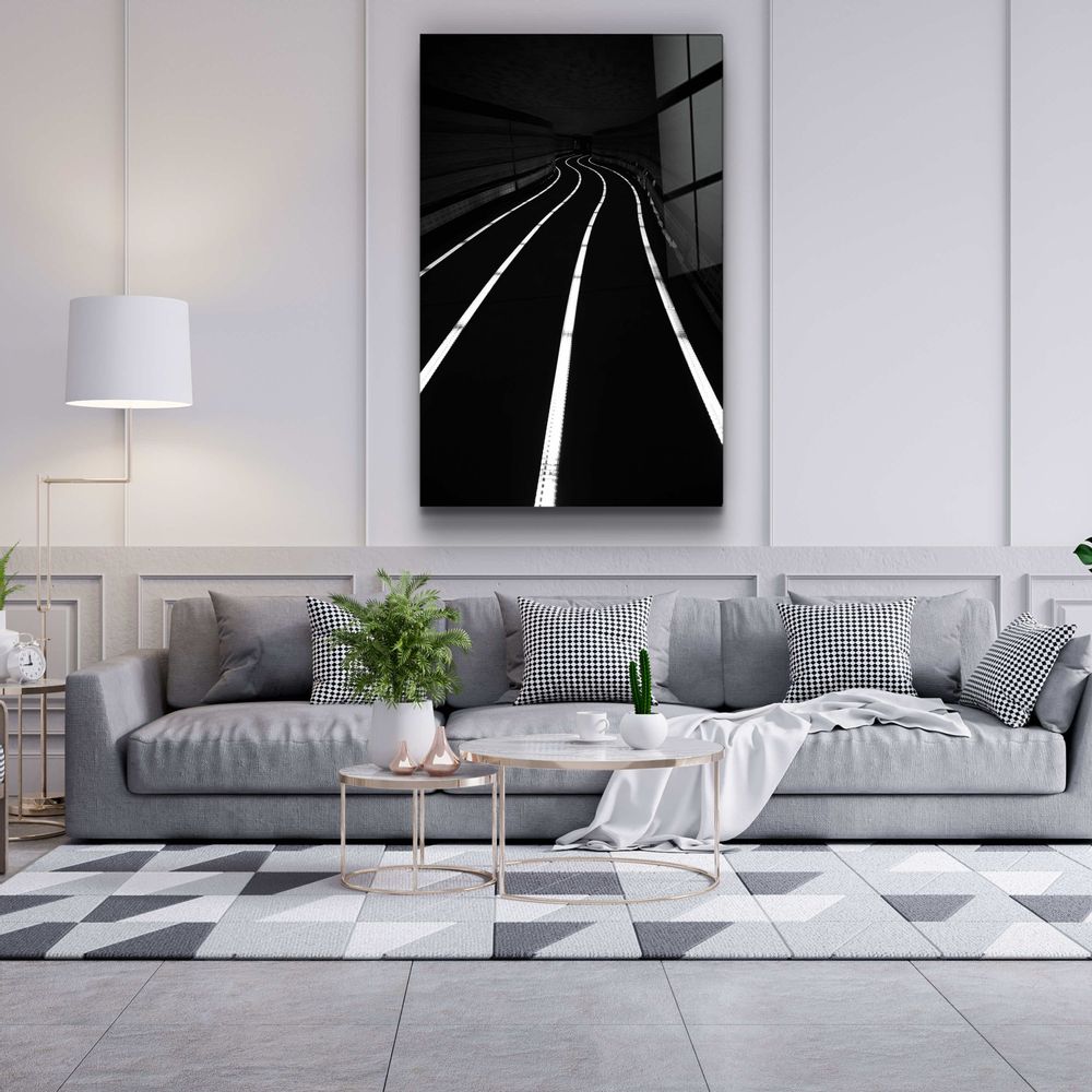 Other wall decoration - Road at NightDesigners Collection Glass Wall Art 110CMx70CM - ARTDESIGNA