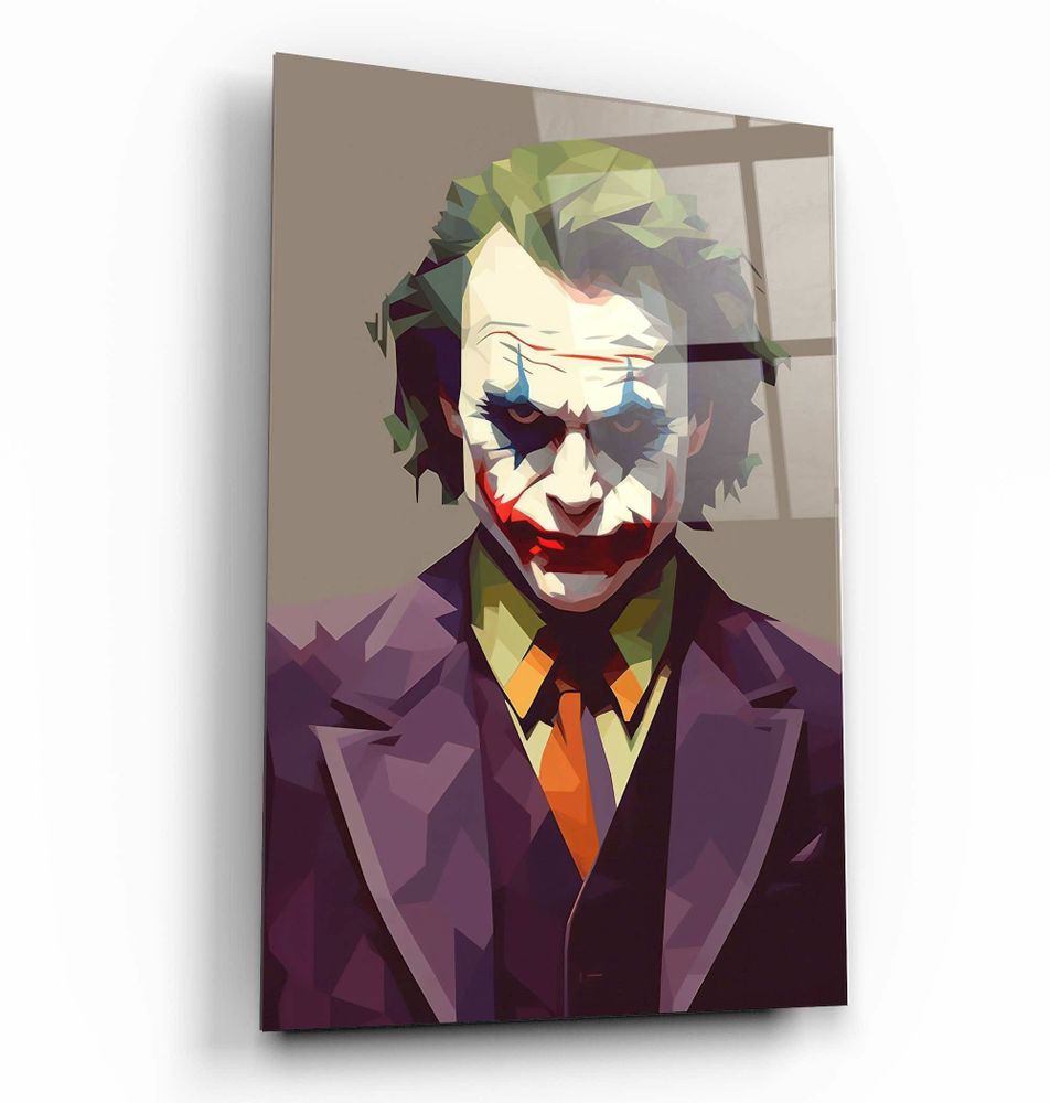 Other wall decoration - Joker PixelsDesigners Collection Glass Wall Art 110CMx70CM - ARTDESIGNA