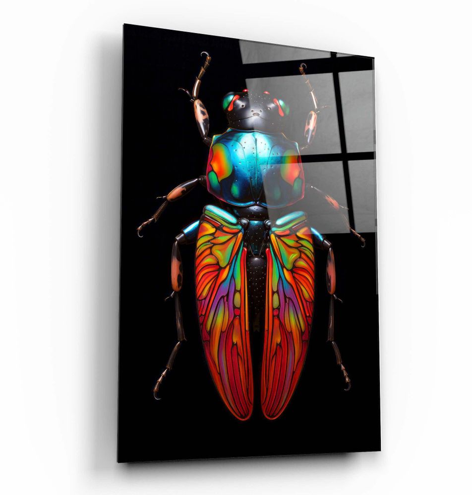 Other wall decoration - Mystic BugDesigners Collection Glass Wall Art 110CMx70CM - ARTDESIGNA