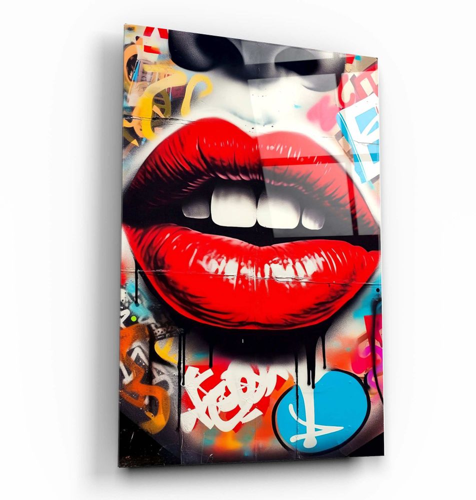 Other wall decoration - LippsDesigners Collection Glass Wall Art 110CMx70CM - ARTDESIGNA