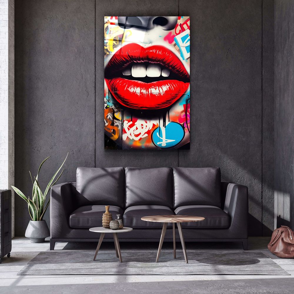 Other wall decoration - LippsDesigners Collection Glass Wall Art 110CMx70CM - ARTDESIGNA