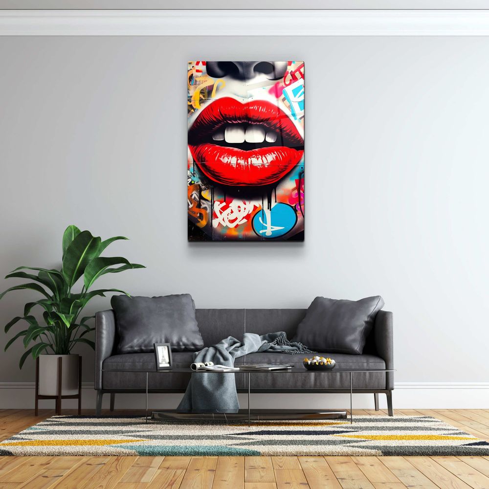 Other wall decoration - LippsDesigners Collection Glass Wall Art 110CMx70CM - ARTDESIGNA