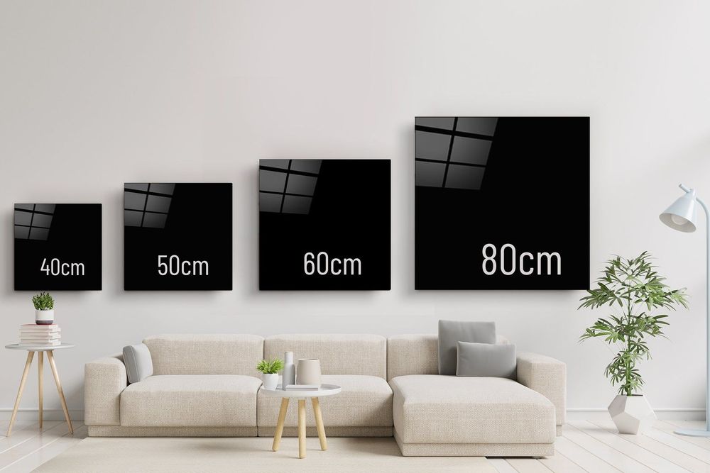 Autres décorations murales - Art mural en verre de la collection Cryin Designers 80CMX80CM - ARTDESIGNA