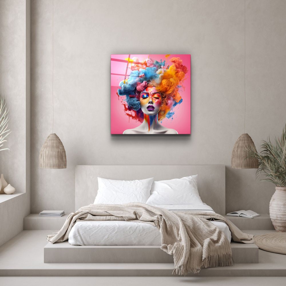 Other wall decoration - Cotton Candy Designers Collection Glass Wall Art 100CMX100CM - ARTDESIGNA