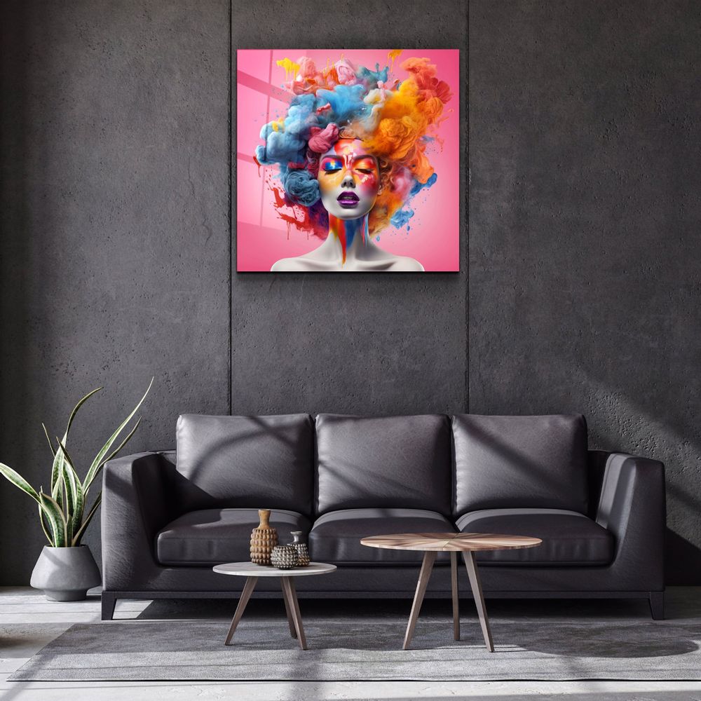 Other wall decoration - Cotton Candy Designers Collection Glass Wall Art 100CMX100CM - ARTDESIGNA
