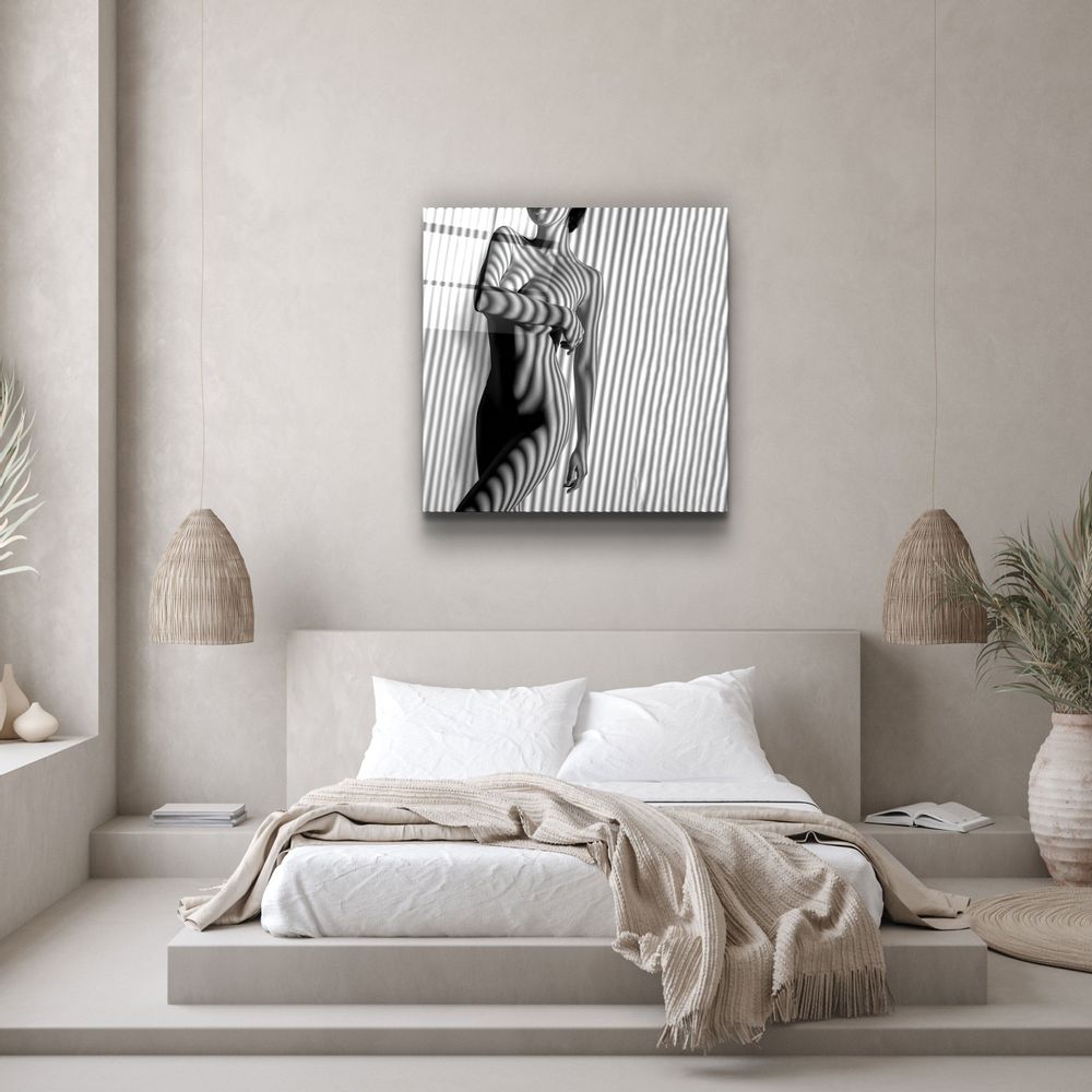Autres décorations murales - Art mural en verre de la collection Designers Naked Shadows V2 80CMX80CM - ARTDESIGNA
