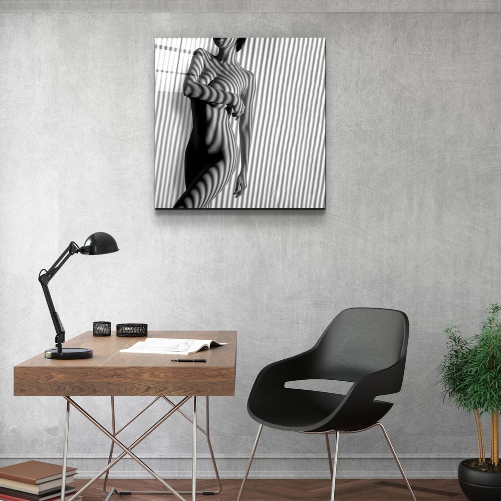 Autres décorations murales - Art mural en verre de la collection Designers Naked Shadows V2 80CMX80CM - ARTDESIGNA