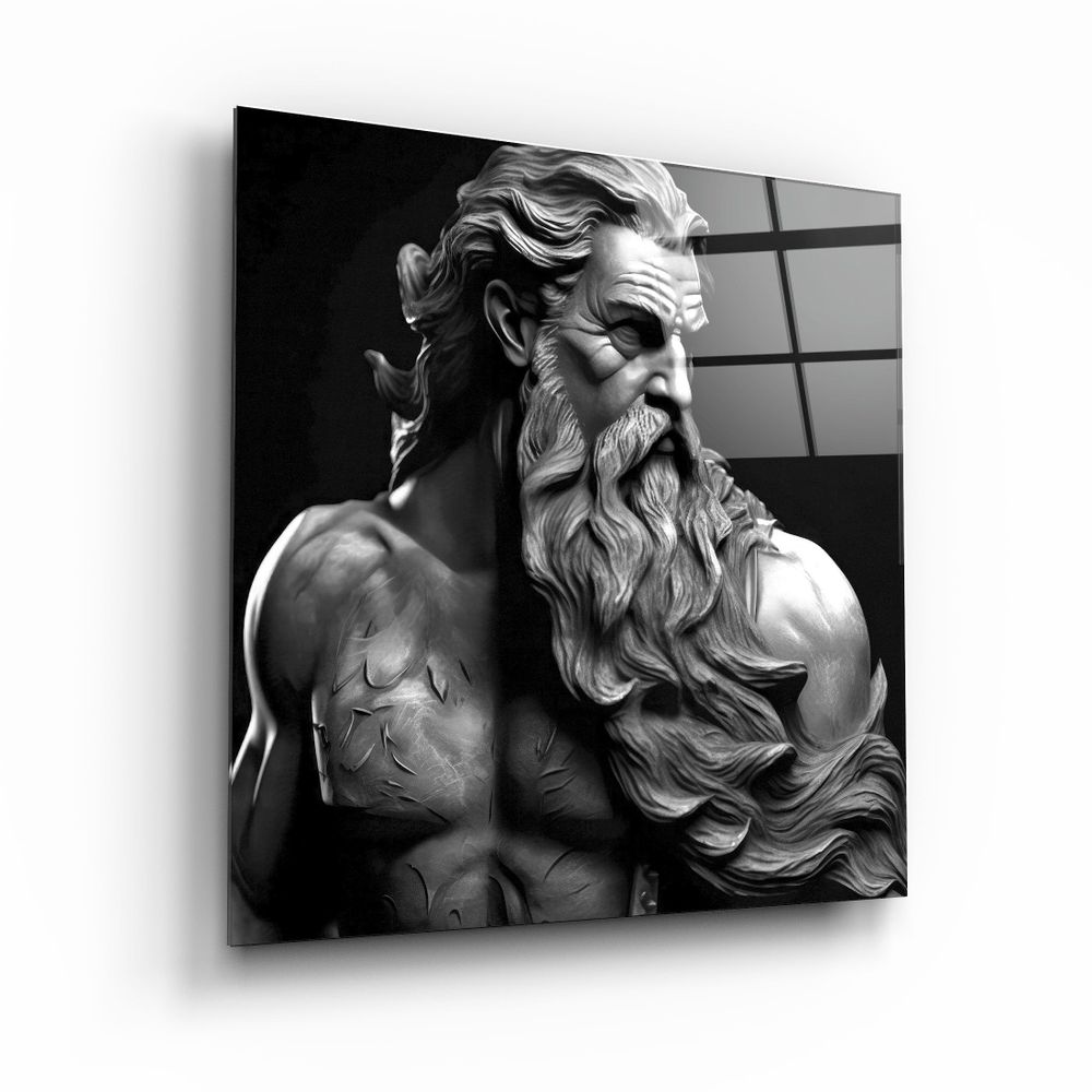 Autres décorations murales - Art mural en verre de la collection Zeus Myth Designers 80CMX80CM - ARTDESIGNA