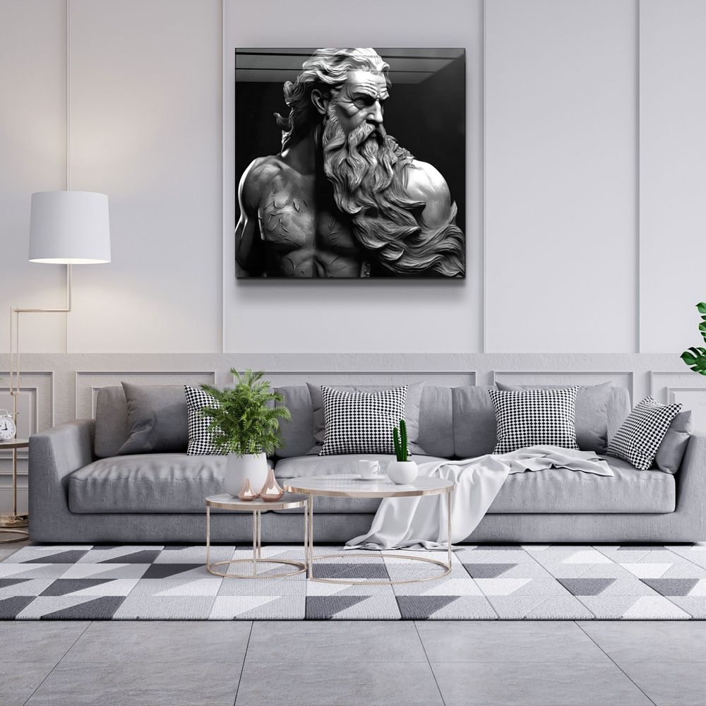 Autres décorations murales - Art mural en verre de la collection Zeus Myth Designers 80CMX80CM - ARTDESIGNA
