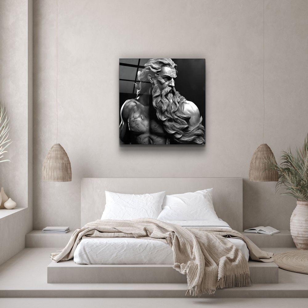 Autres décorations murales - Art mural en verre de la collection Zeus Myth Designers 80CMX80CM - ARTDESIGNA