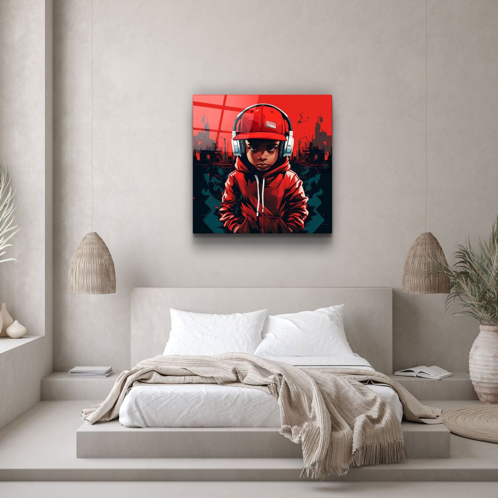 Other wall decoration - Hey Man Designers Collection Glass Wall Art 100CMX100CM - ARTDESIGNA