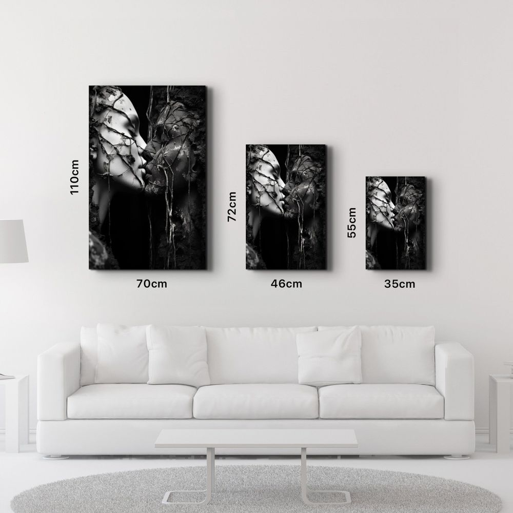 Autres décorations murales - Kiss Me - Art mural en verre de la collection du designer 110CMx70CM - ARTDESIGNA