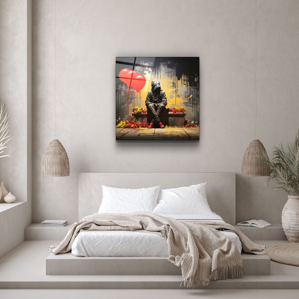 Other wall decoration - Waiting For a Long Time Designers Collection Glass Wall Art 110CMx70CM - ARTDESIGNA