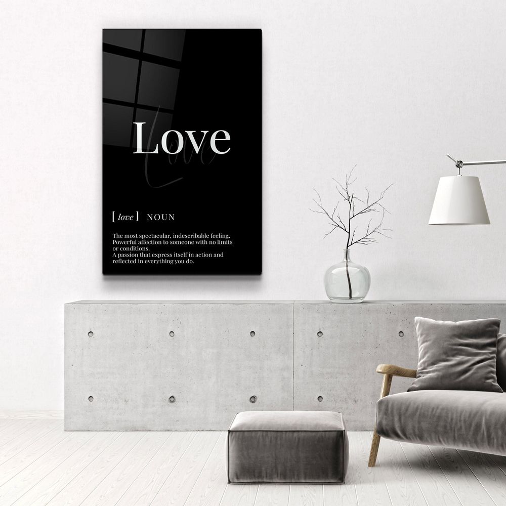 Autres décorations murales - Amour | Art mural en verre de la collection Designers 110CMx70CM - ARTDESIGNA