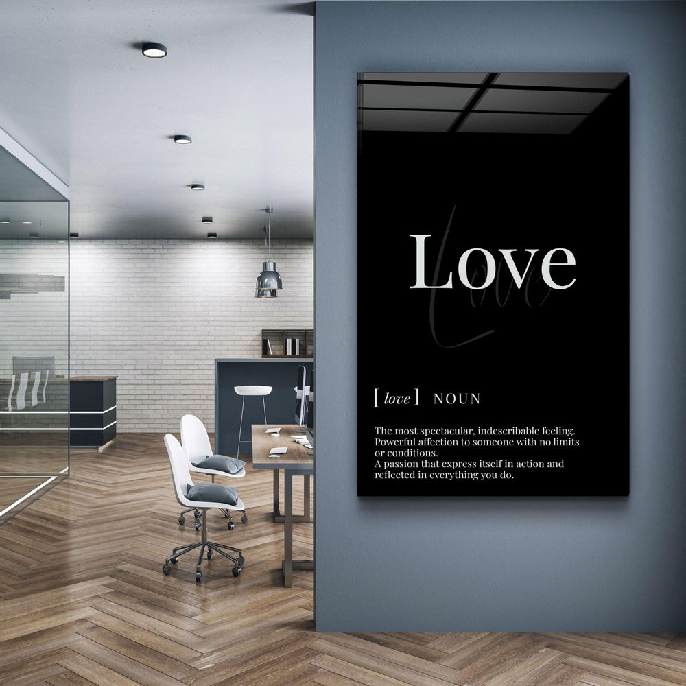 Autres décorations murales - Amour | Art mural en verre de la collection Designers 110CMx70CM - ARTDESIGNA