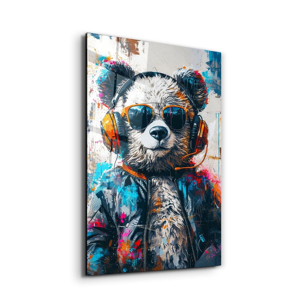 Autres décorations murales - Art mural en verre de la collection Panda Designer 110CMx70CM - ARTDESIGNA