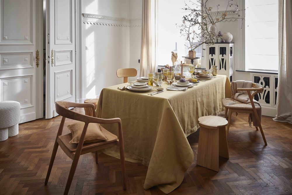 Table linen - Florence Sienne - Linen tablecloth - ALEXANDRE TURPAULT