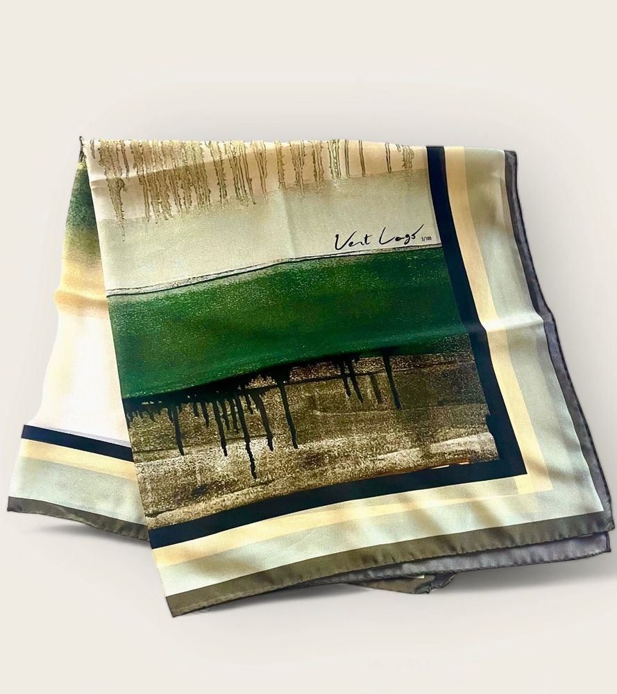 Scarves - Lezzeno” scarf - VERT LAGO DI AUDE CALEMARD