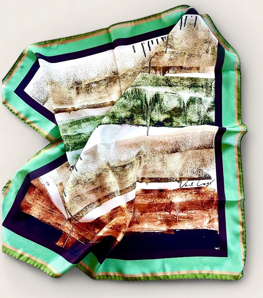 Scarves - Pognana” scarf - VERT LAGO DI AUDE CALEMARD