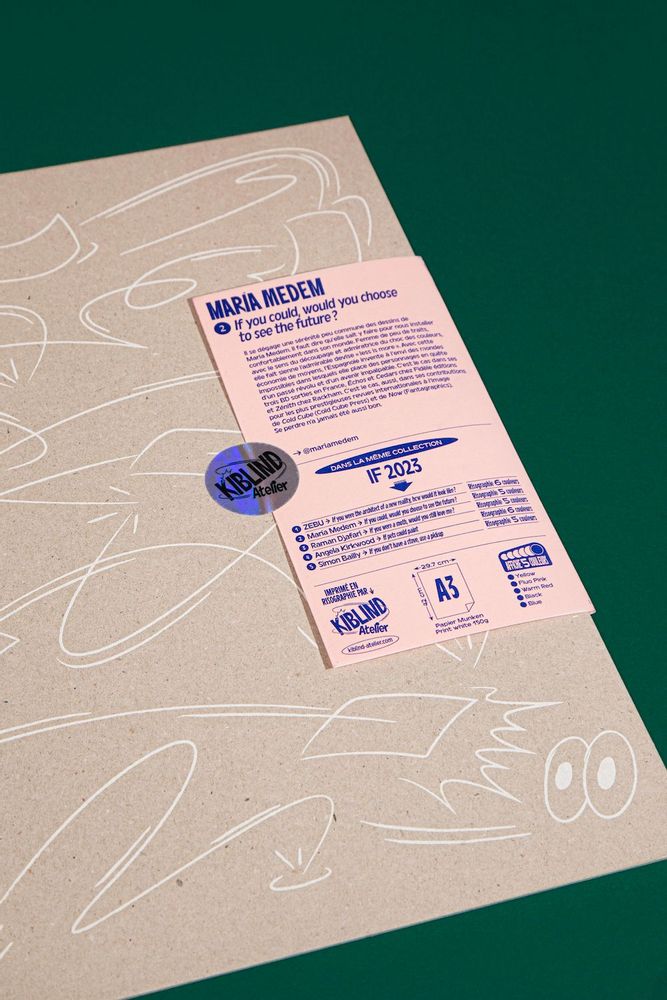 Affiches - Affiche A3 - Maria Medem - If you could, would you choose to... - KIBLIND ATELIER