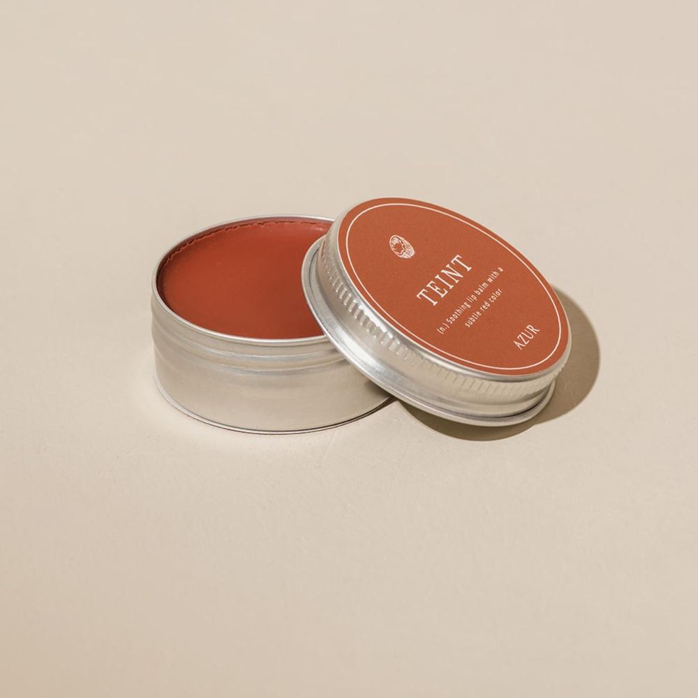 Cosmétiques - TEINT | Baume à lèvres 100 % naturel | Rouge | Lèvres et joues - AZUR NATURAL BODY CARE