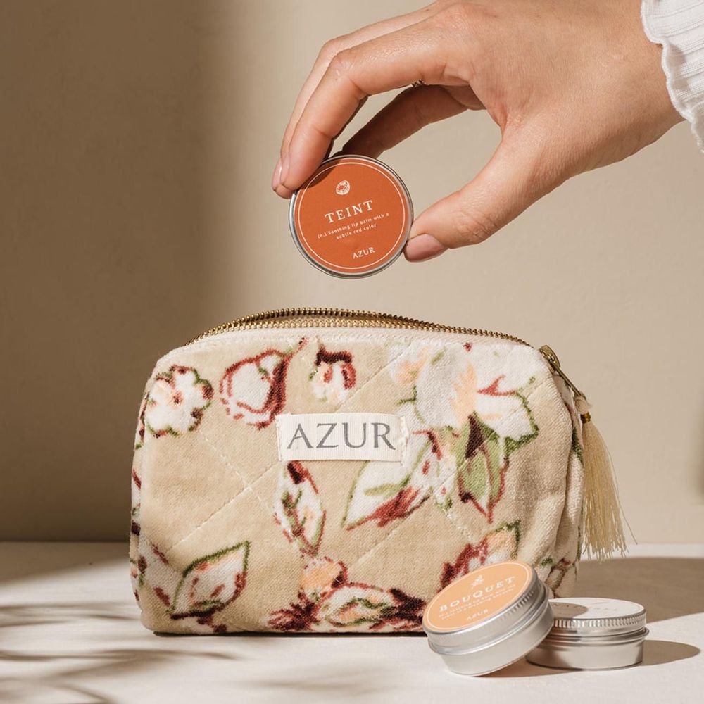Cosmétiques - TEINT | Baume à lèvres 100 % naturel | Rouge | Lèvres et joues - AZUR NATURAL BODY CARE