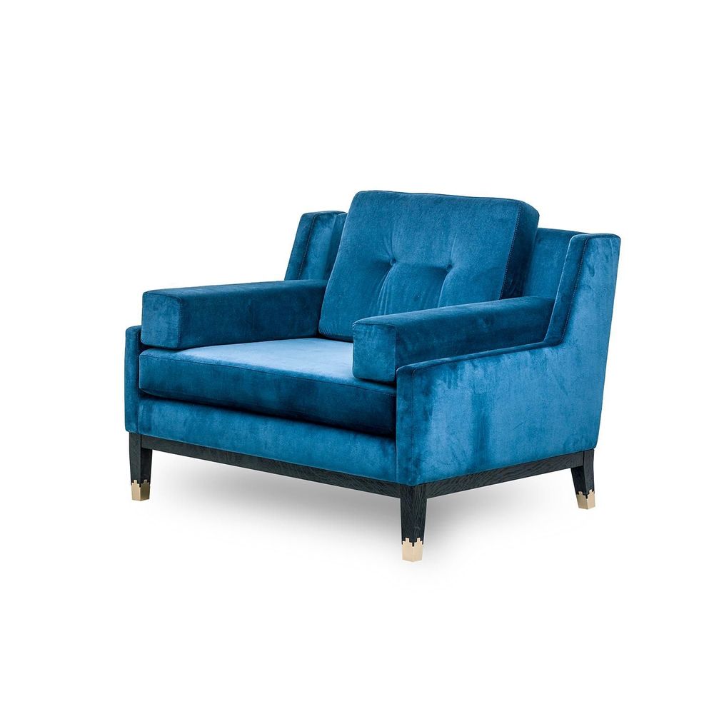 Armchairs - Mr Jones Armchair in Cotton Velvet - DUISTT