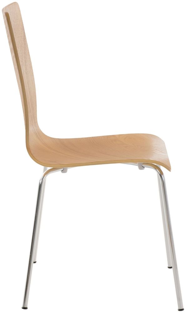 Office seating - Pepe wood and metal visitor chair - Oak - VIBORR