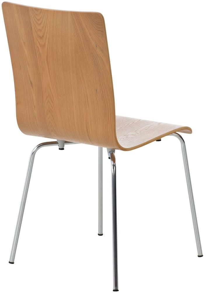 Office seating - Pepe wood and metal visitor chair - Oak - VIBORR