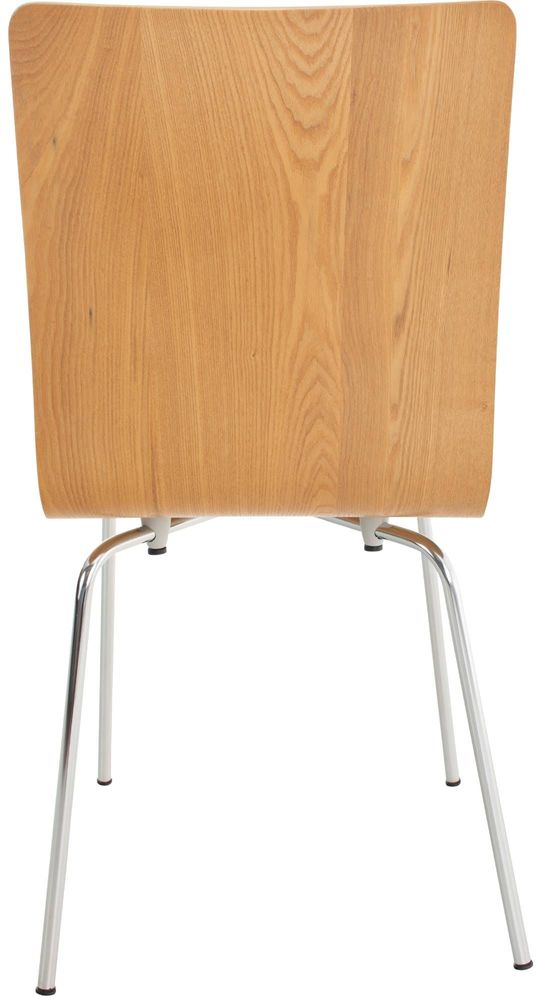 Office seating - Pepe wood and metal visitor chair - Oak - VIBORR