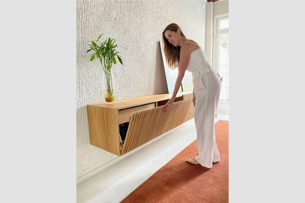 Storage boxes - "ATHENA" MULTIMEDIA SIDEBOARD - ALESSANDRA DELGADO DESIGN