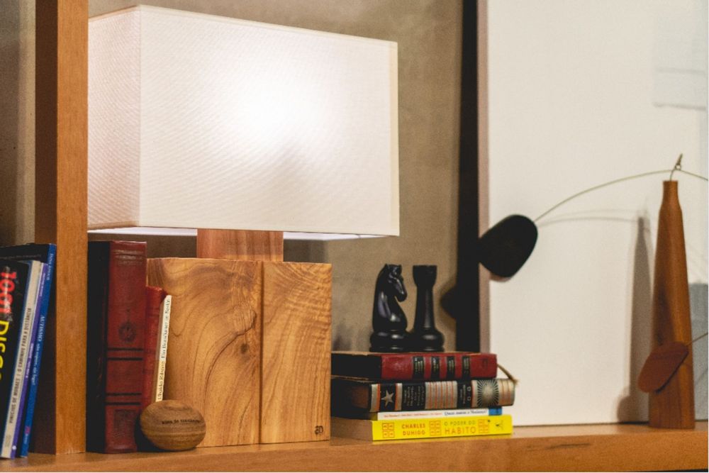Desk lamps - "LIGNA" TABLE LAMP IN SOLID WOOD - ALESSANDRA DELGADO DESIGN