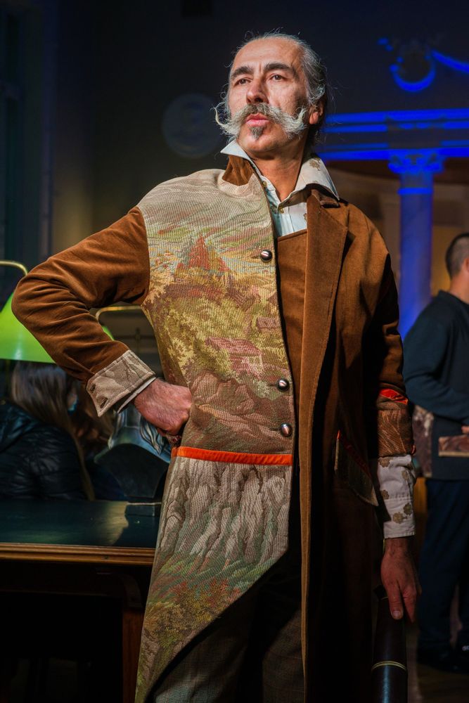 Prêt-à-porter - Le même Munchausen. Cardigan original avec tapisserie vintage. - VLADA DIZIK KOSHKIN DOM