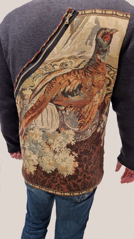 Apparel - Prophetic bird. A unisex jersey blazer decorated with a tapestry - VLADA DIZIK KOSHKIN DOM