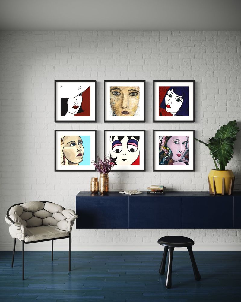 Sacs et cabas - Impression d'art Abyss (50 x 50 cm) - JALUSTOWSKI.DESIGN