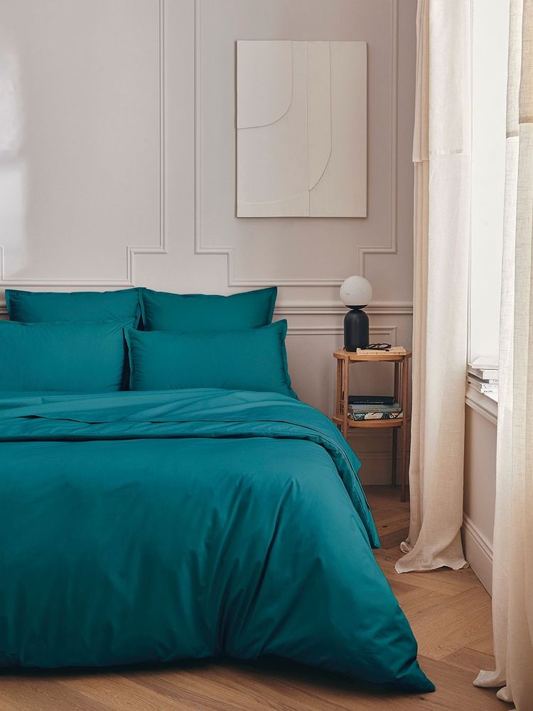 Linge de lit - Première Émeraude - Parure de lit en percale de coton - ESSIX