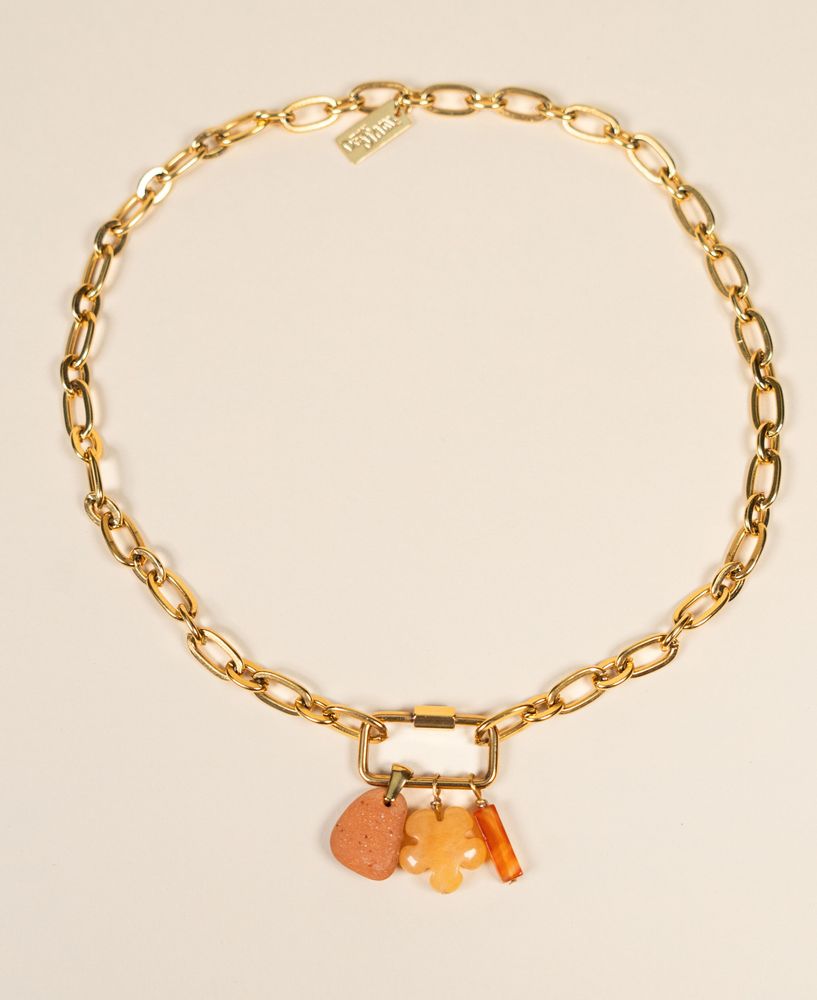 Bijoux - Collier Mousqueton Totem - ATELIER DEUX MAINS