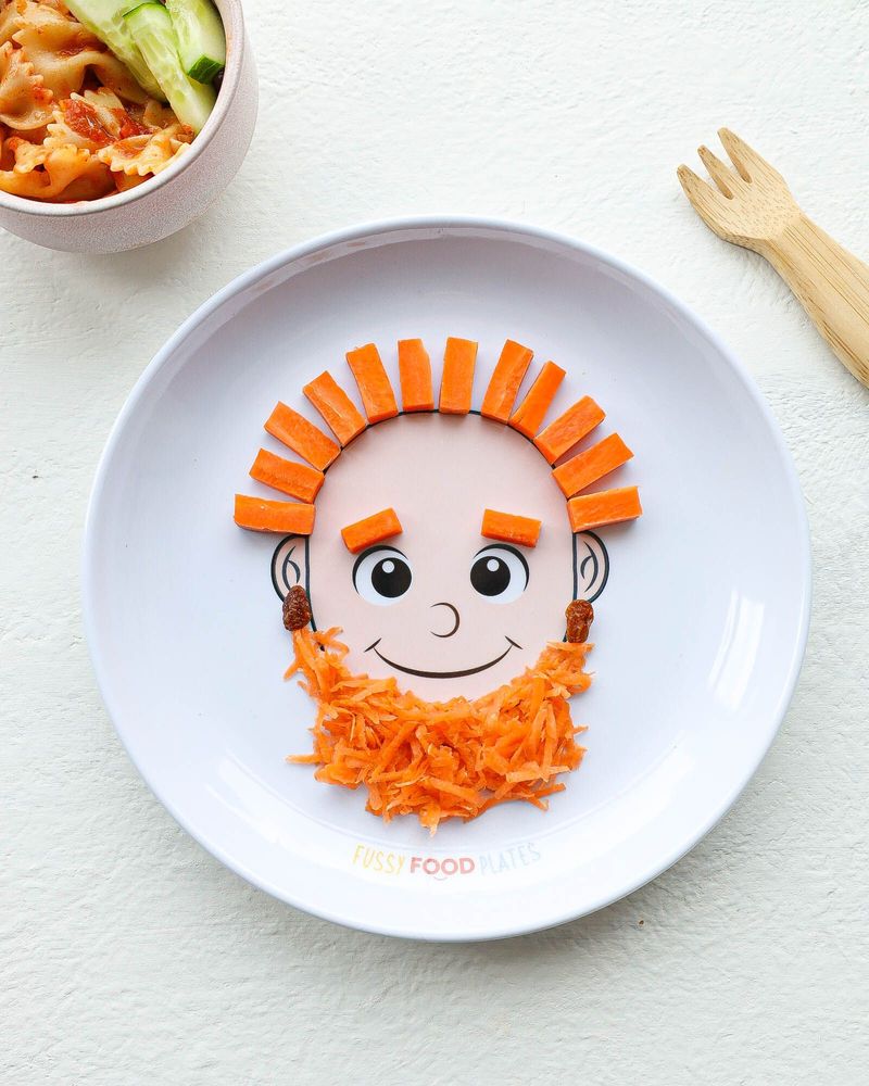 Children's mealtime - Fussy Food Plates - Male face - FUSSY FOOD PLATES