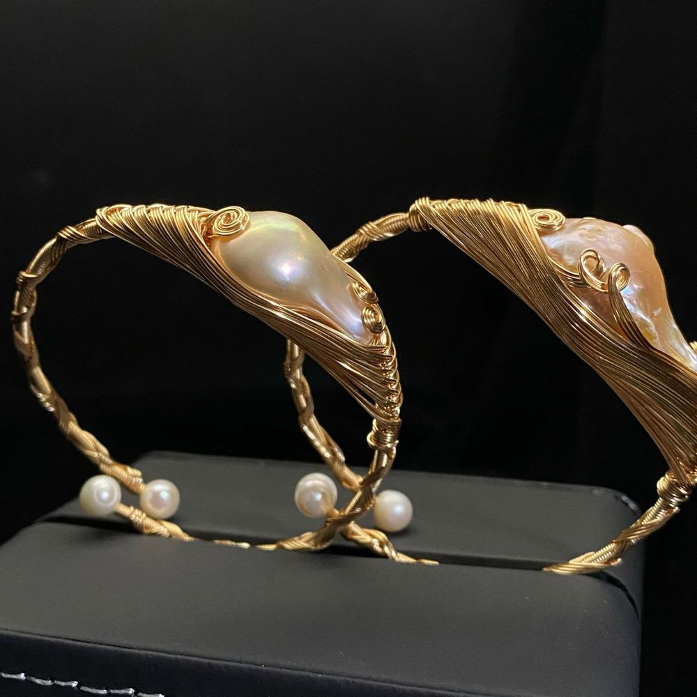 Bracelets - Bracelets de perles naturelles d'eau douce de forme baroque - TIRACISÚ