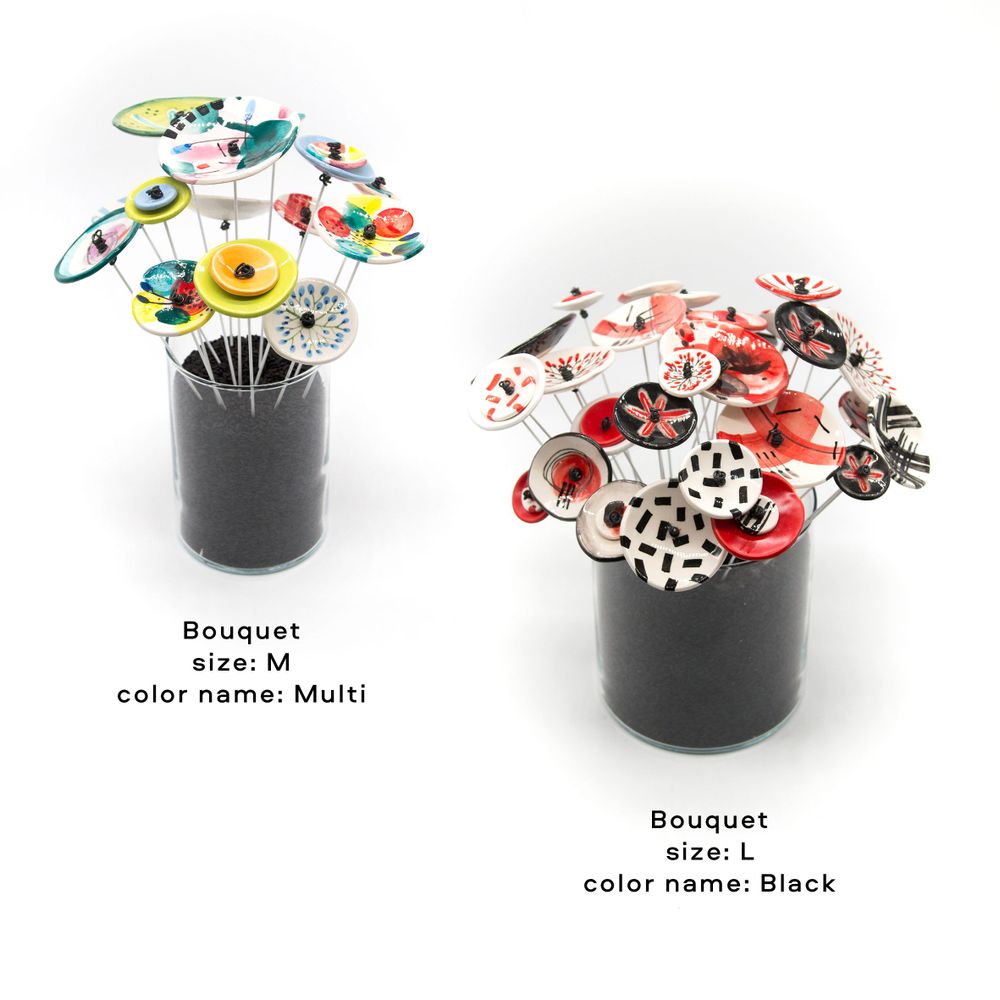 Objets de décoration - Bouquet de fleurs en céramique - ZENA