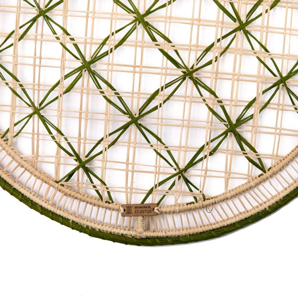 Assiettes au quotidien - Set de table fait main Panal Iraca - ARTESANIAS DEL ATLÁNTICO