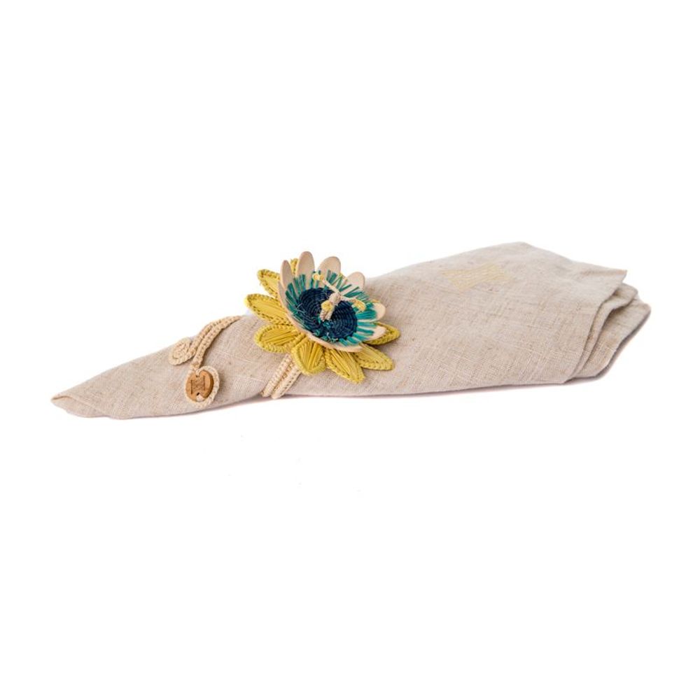 Assiettes de réception - Anneau de serviette Maracuya. - ARTESANIAS DEL ATLÁNTICO