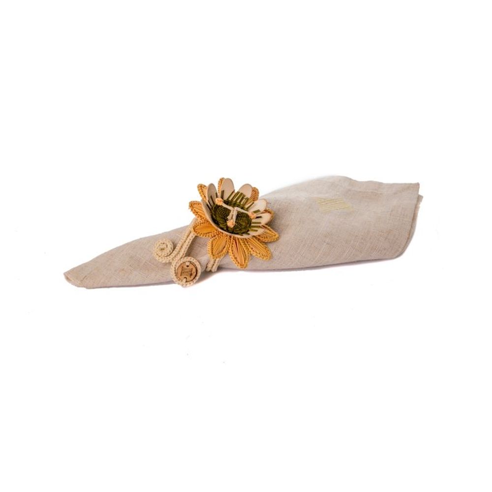 Assiettes de réception - Anneau de serviette Maracuya. - ARTESANIAS DEL ATLÁNTICO