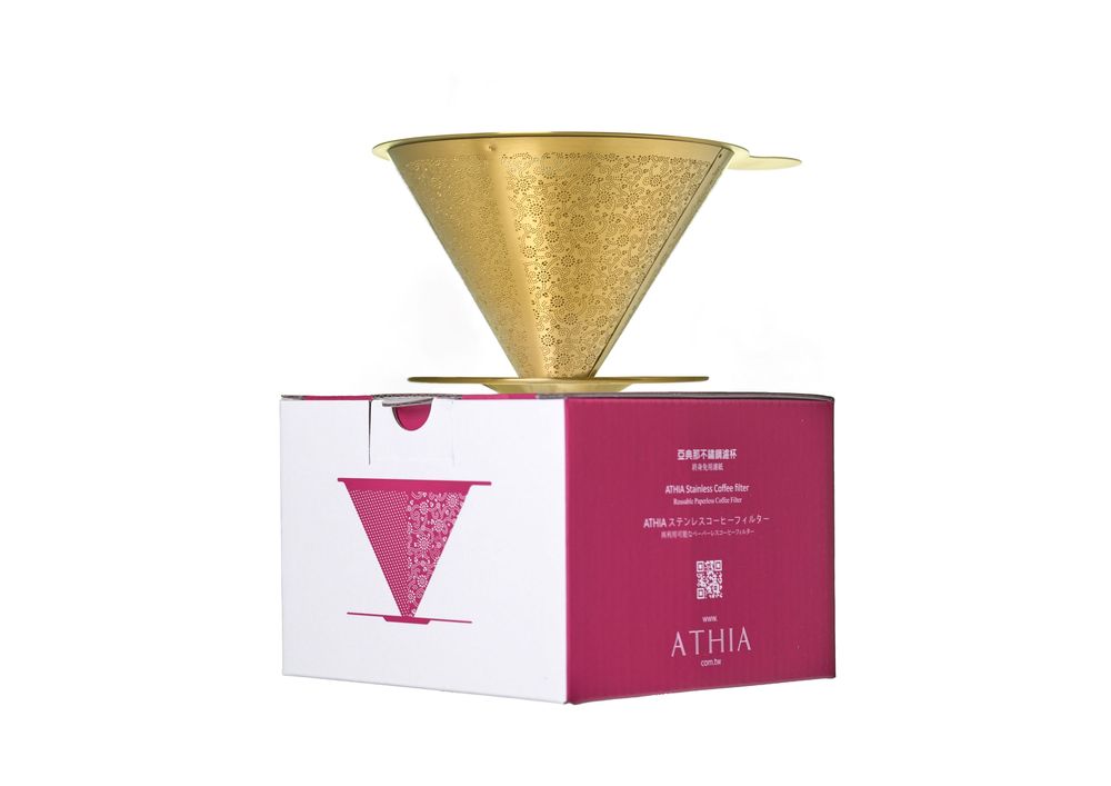 Tea and coffee accessories - ATHIA Stainless Coffee Filter - ATHENA CULTURE AND TECHNOLOGY CORPORATION
