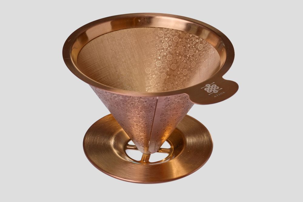 Tea and coffee accessories - ATHIA Stainless Coffee Filter - ATHENA CULTURE AND TECHNOLOGY CORPORATION