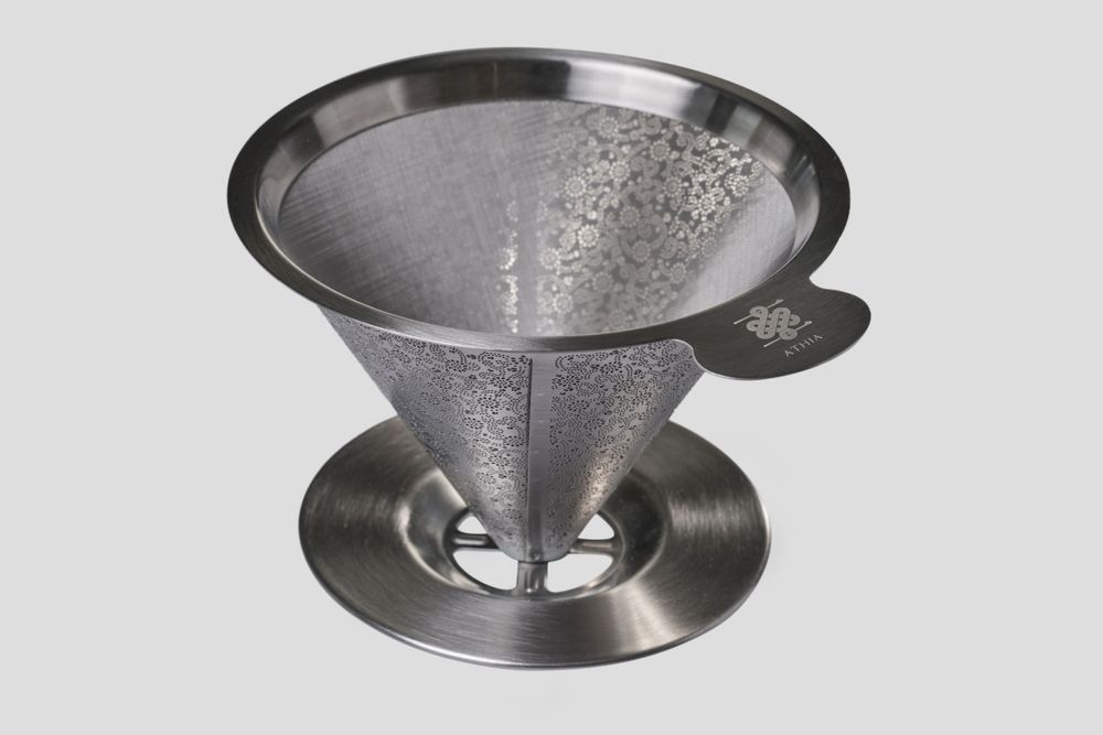 Tea and coffee accessories - ATHIA Stainless Coffee Filter - ATHENA CULTURE AND TECHNOLOGY CORPORATION