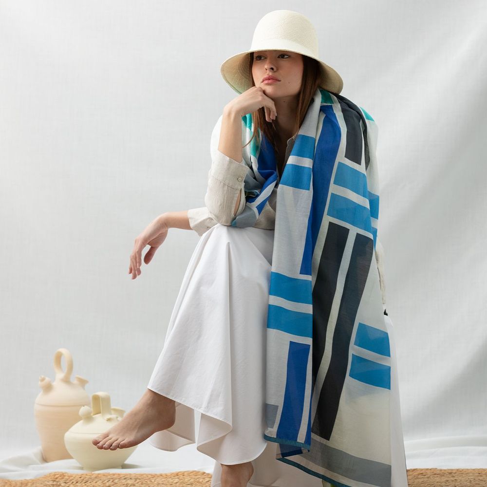 Scarves - Scarves Silk|Cotton SS24 - SHALLS BARCELONA