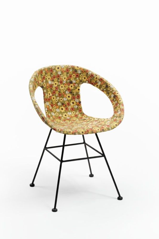 Fauteuils - Fauteuil "Atelier" Jute, Purple, Flower S, Flower L - MANUFACTORI