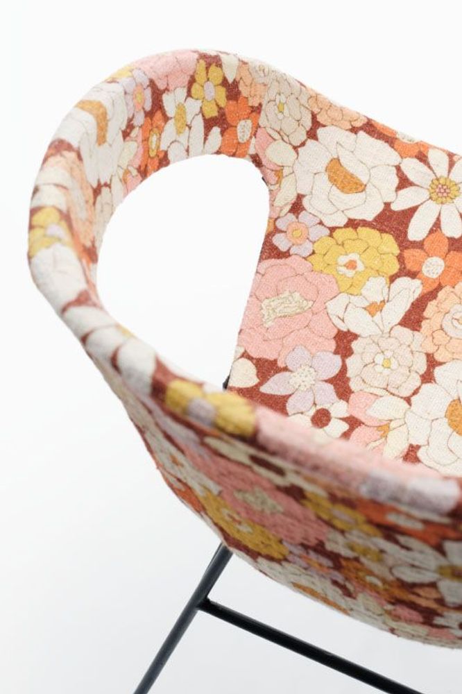 Fauteuils - Fauteuil "Atelier" Jute, Purple, Flower S, Flower L - MANUFACTORI