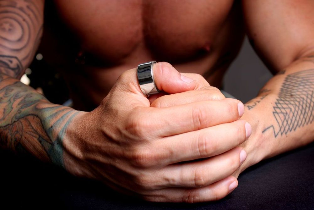 Bijoux - Bague en argent M6 pour homme. - VOMOVO-MEN´S JEWELRY